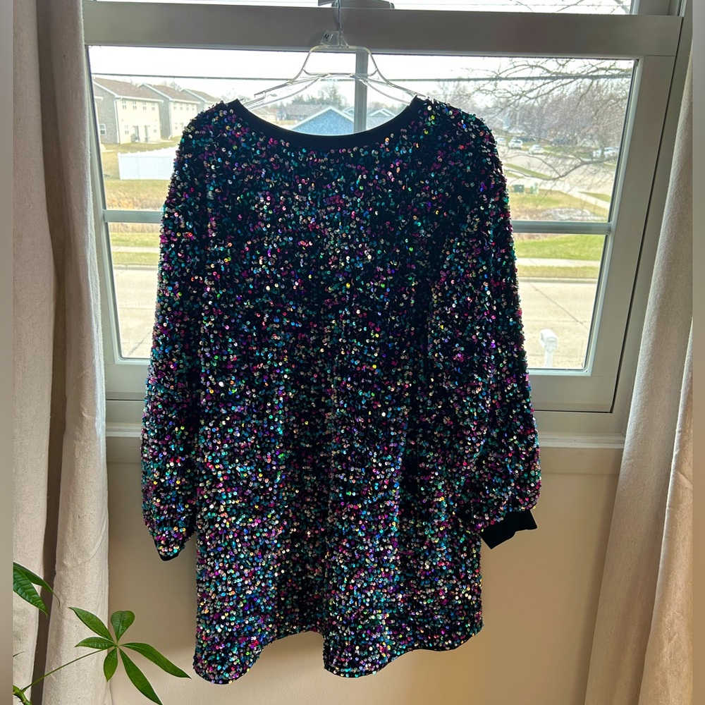Multicolor Sequin Dress